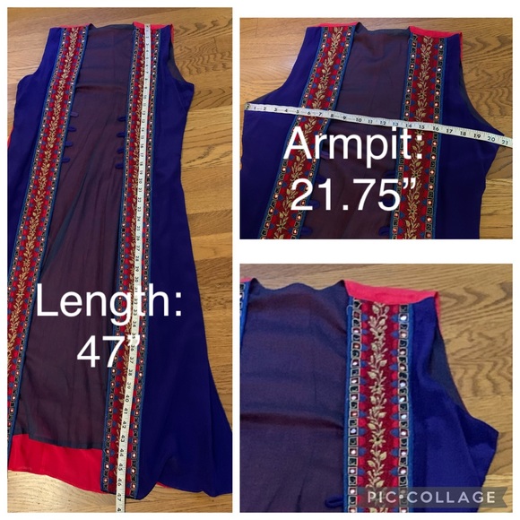 100% silk Ombré 5 pc outfit one size - Picture 11 of 14